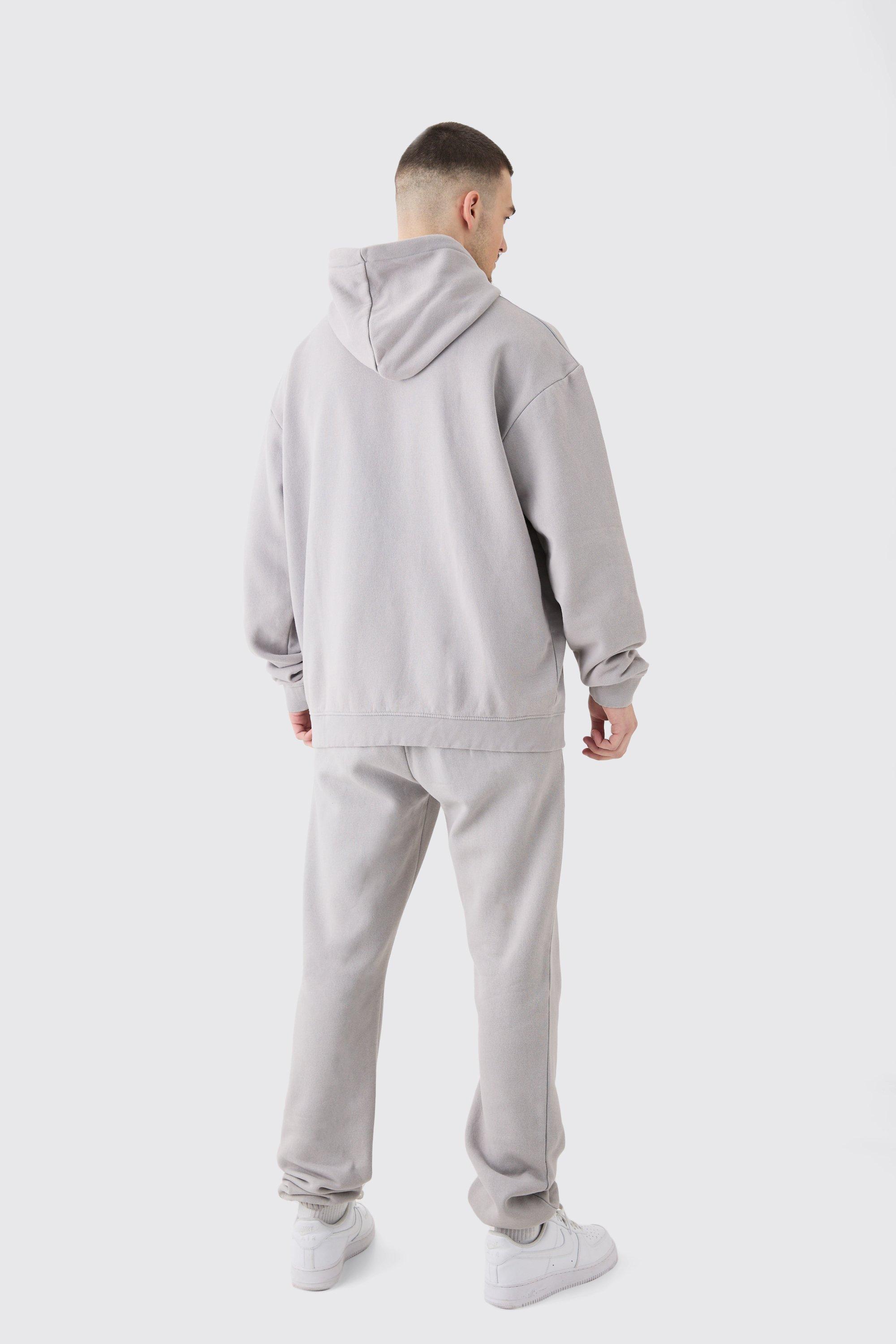 Tall Man Signature All Over Print Hoodie Tracksuit boohoo